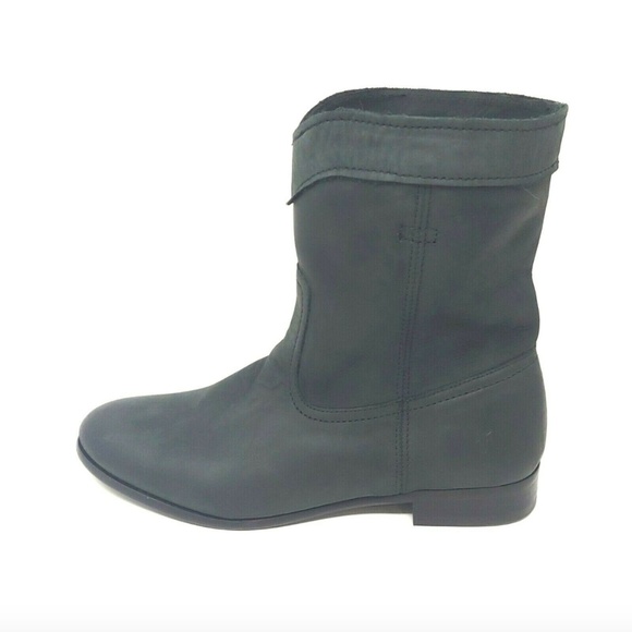 Frye Cara Roper Short Suede Nubuck Leather Boots - Picture 3 of 7